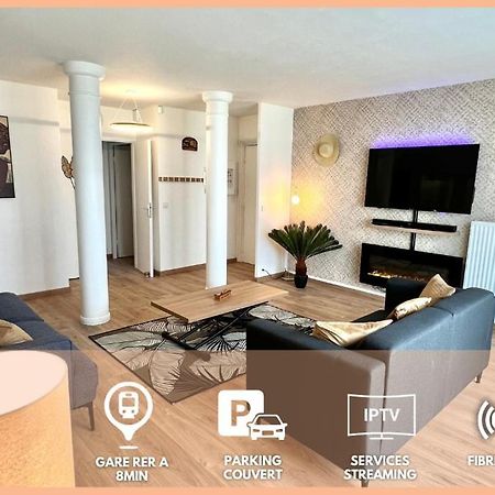 El Cubanito Athena - Exotisme Cubain Dans Residence De Standing - 2 Chambres - Parking Prive - Proximite Gare - Business & Family Friendly Cergy Extérieur photo